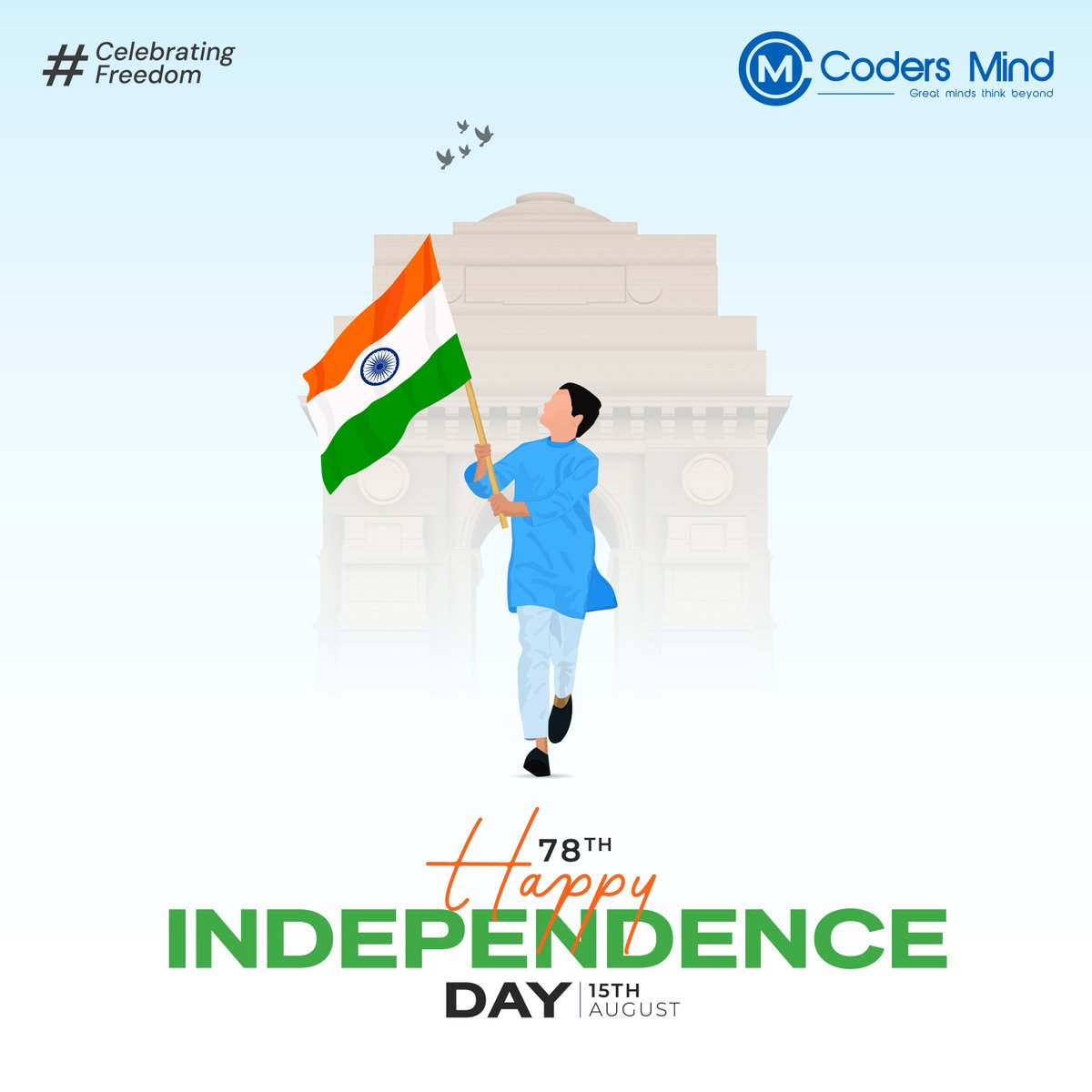 codersmind's tweet image. “Waving the tricolor with pride today and always,- Jai Hind.🧡🤍💚
#HappyIndependenceDay2024 #happyindependencedayindia