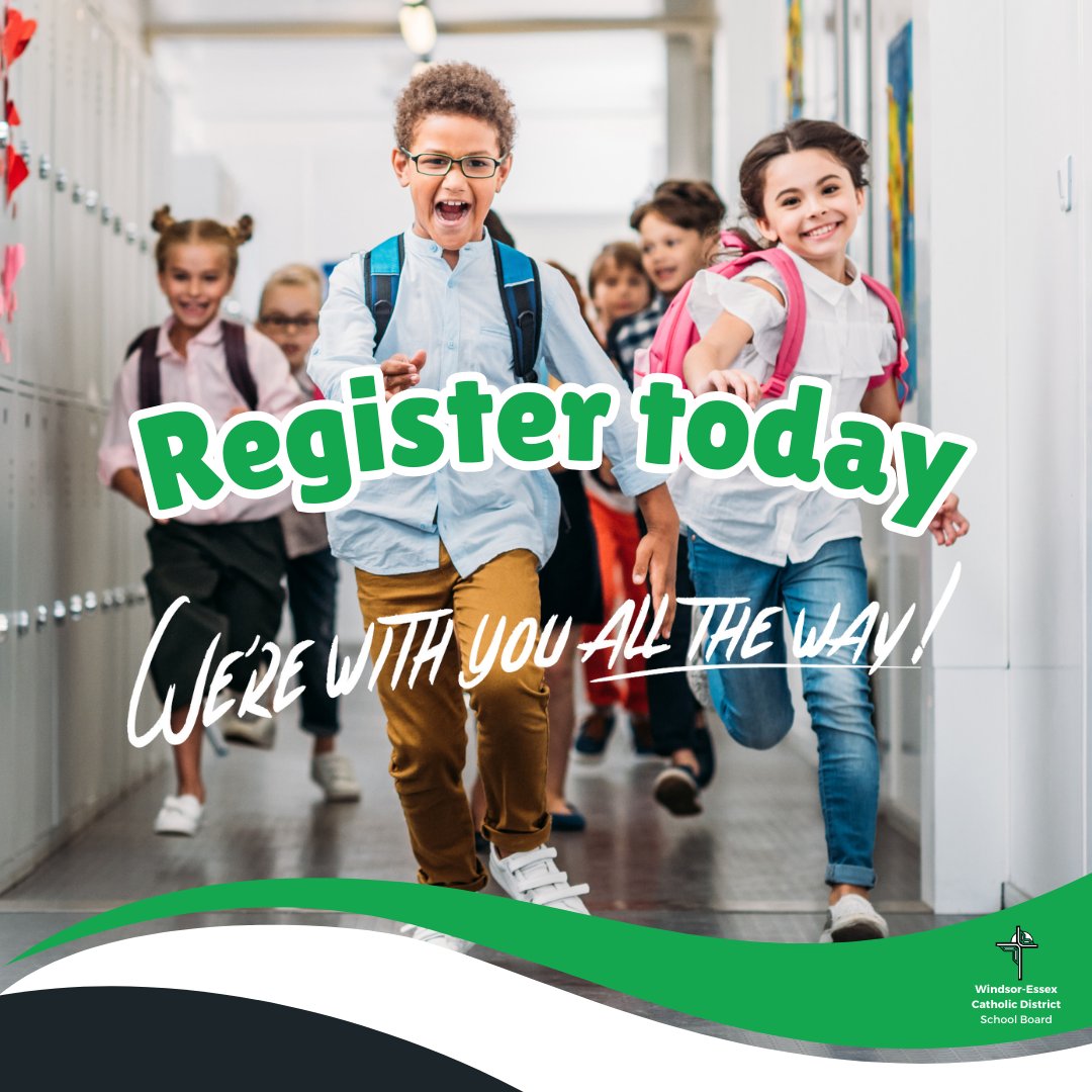 School starts on September 3, and it's not too late to register. We're excited to welcome your child to the WECDSB family!

📷 Click here to find your school: wecdsb.on.ca/schools

📷 Click here to register: wecdsb.on.ca/schools/regist…
#BackToSchool #RegisterNow #WECDSB