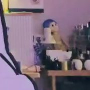 goldenksunoo's tweet image. aunoo has a joy from inside out doll display in his room 🤧