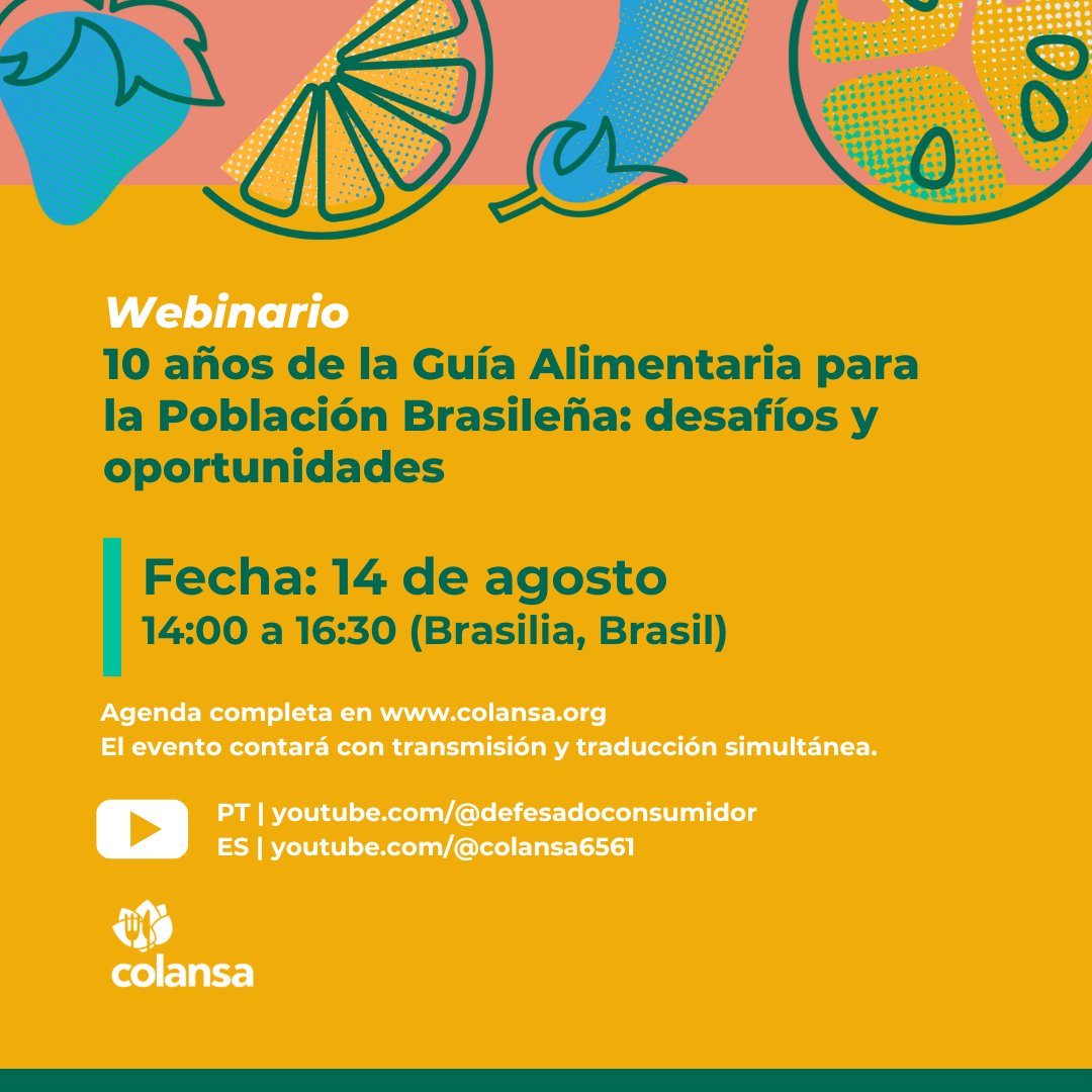 ⏰HOY! Transmissión en portugués por <a href="/idec/">Idec</a> : youtube.com/watch?v=NZM6nE…

Español por Colansa: youtube.com/live/BYdKIofAq…