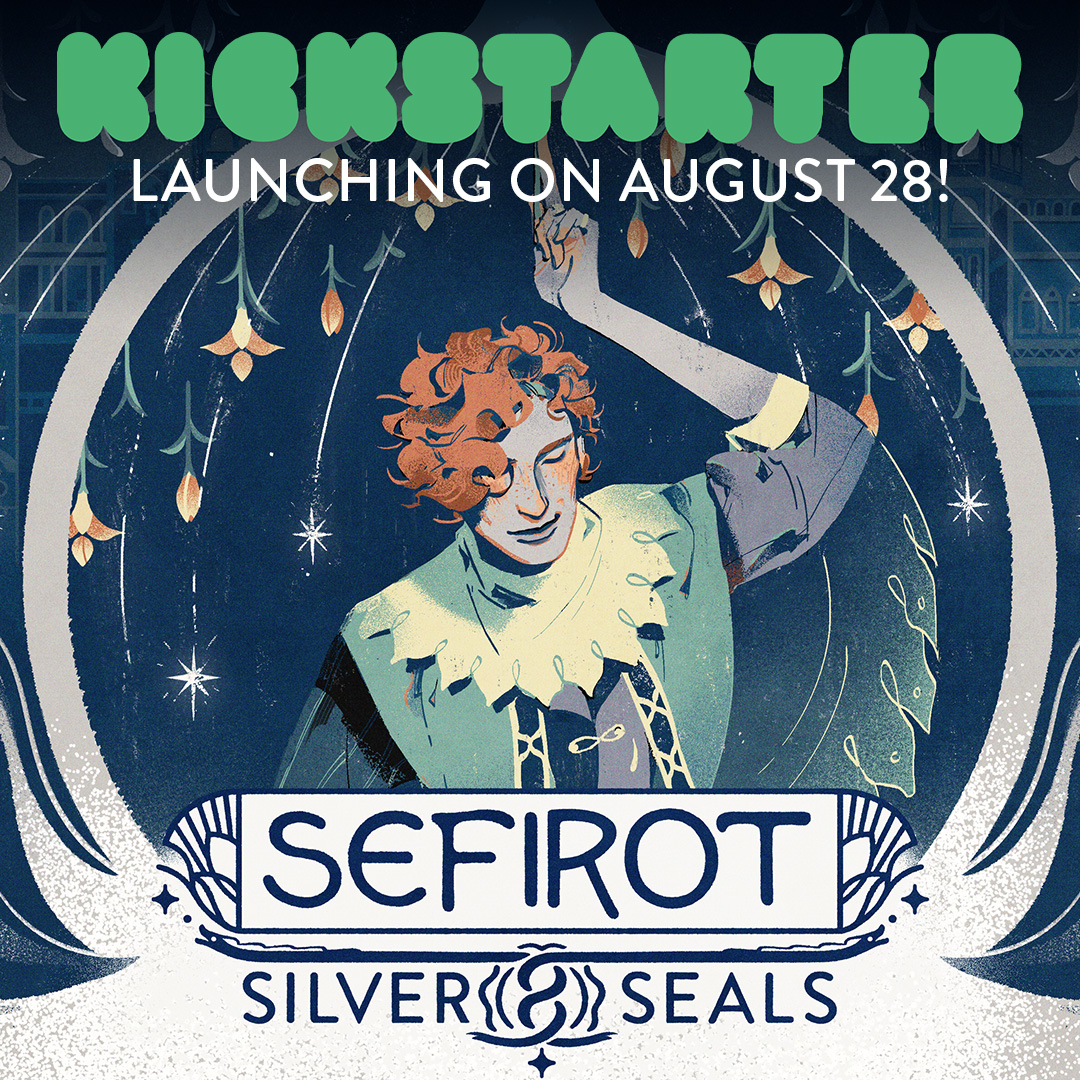 TheSefirotGame's tweet photo. Sefirot: Silver Seals is coming to Kickstarter on August 28th! Expect improved rules, new divination tools, and the new thrilling 'Taroguelike' mode. Sign up and grab a FREE Ouroboros Altar Cloth if you pledge in the first 48 hours for a physical tier!
https://t.co/RhOlIG8u1j https://t.co/i5QDny9rVl