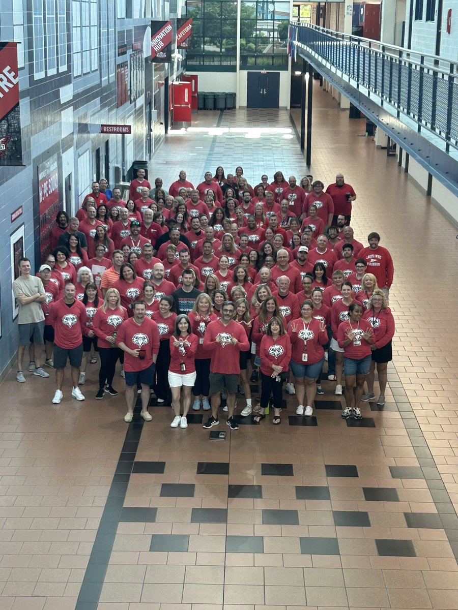 Lakota West Main Campus staff is ready to welcome students back into the building! #TogetherWEcanWIN