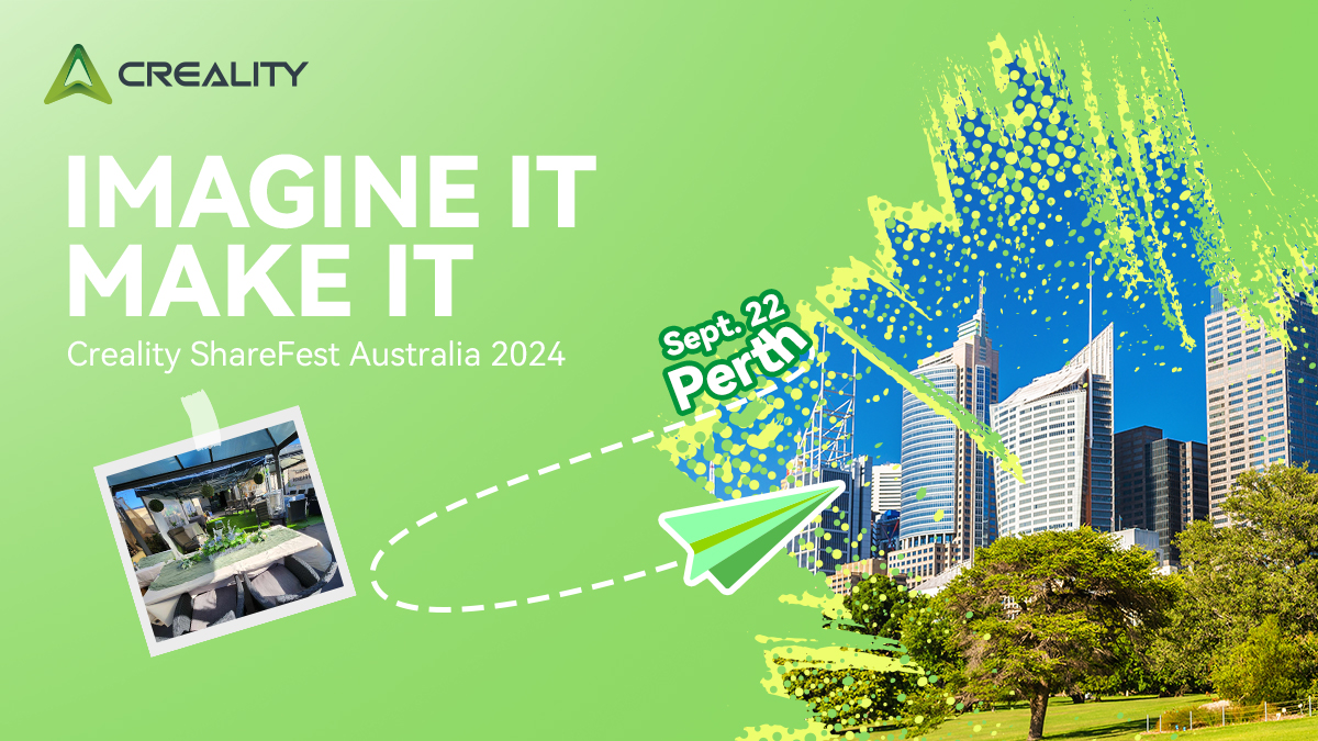Creality3dP's tweet photo. #Creality #ShareFest2024 in Australia Sign Up Now!
🔗 https://t.co/CBQFfUDy2M
This September, join our #3Dprinting parties in 3 Australian cities for #ColorAU!
Find your city below and mark your calendar:
📍Gold Coast (14th September)
📍Perth (22nd September)
📍Melbourne(Geelong,28th September)
Get ready for an unforgettable event featuring:
🚀 Be the first to try our latest products
🎁 Receive custom gifts just for attending
🤝 Network with 3D printing experts and enthusiasts
🍽️ Enjoy a complimentary catering
Plus, even more exciting surprises await you at Sharefest!
Experience the Future of 3D Printing at ShareFest Australia 2024!
#3dprinter #resinprinting #laserengraver #3dscanner #filamentdryer #k2plus #spacepifilamentdryer #otter #falcon2pro #halot #buildplate #souvenir #3dcommunity #crealityevent #fdm #sla