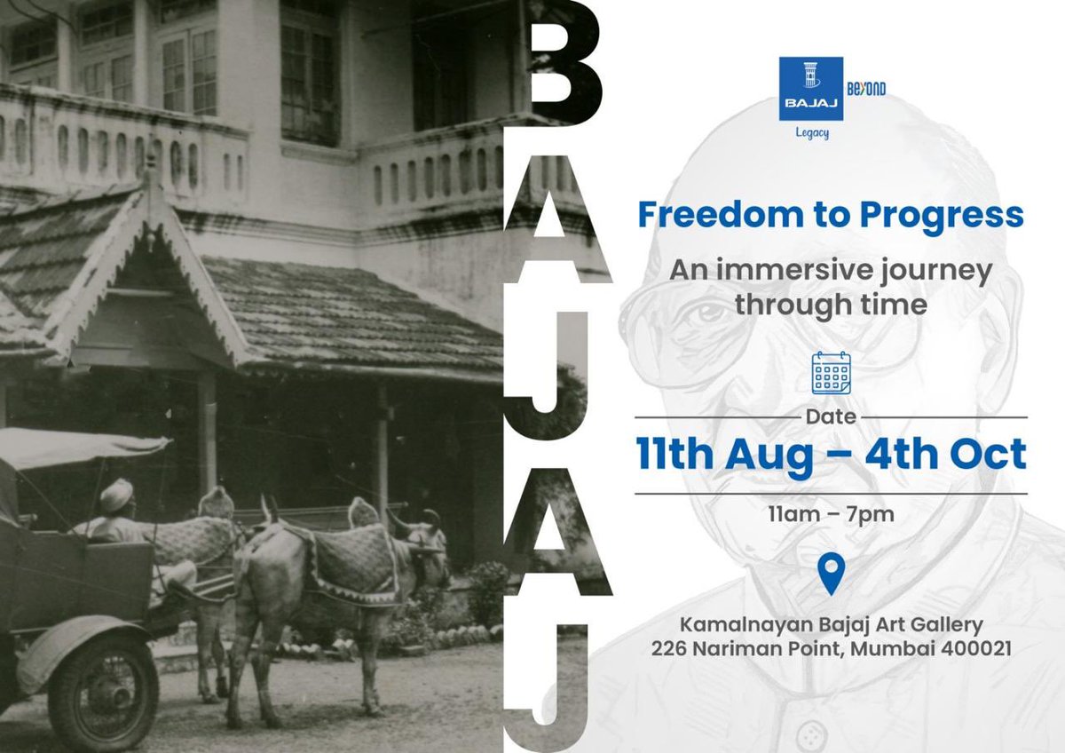 I had a truly enriching experience exploring the extraordinary legacy of Ramkrishna #Bajaj with <a href="/miniflyonthewal/">Minal Bajaj</a>. 'Freedom to Progress' offers an immersive journey through his life — from India's #Independence to economic reforms. 

Interactive displays, rare artefacts &amp; personal
