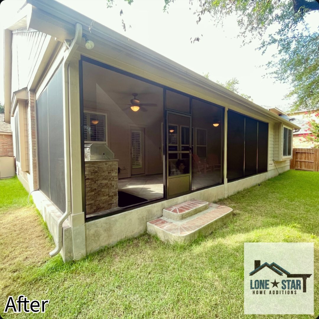 LSHomeAdditions's tweet image. Check out the latest from Cibolo, Texas! 🎉 Just completed another breathtaking screen enclosure project, bringing a touch of elegance and practicality to this home. Our team is dedicated to delivering exceptional results with every project. 

lonestarhomeadditions.com
210-986-0628