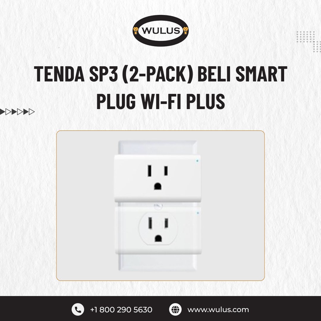 wulusglobal's tweet image. Tenda SP3 (2-pack) Beli Smart Plug Wi-Fi Plus

Make your home smarter with the Tenda SP3 Smart Plug Wi-Fi Plus (2-pack)!

Control your devices remotely, schedule appliances, and save energy—all from your phone. 

Shop Now:  wulus.com/sp3-2pk/produc…

#smarthome #tendasp3 #wifiplug