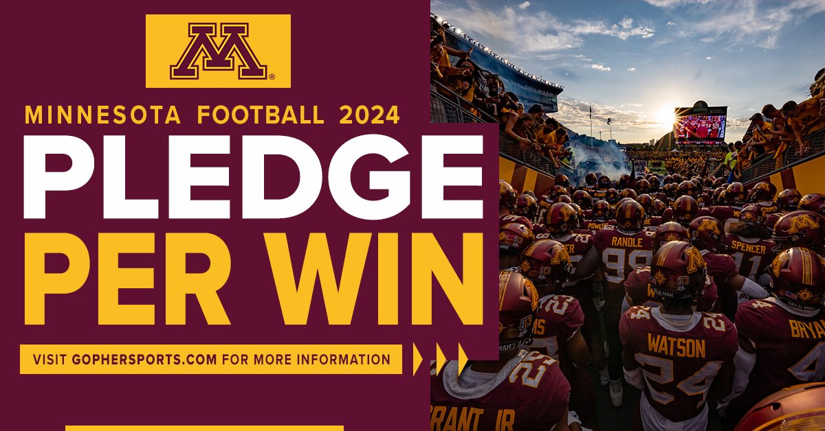 Golden Gopher Fund (@uofmggf) on Twitter photo Only 1β£5β£ days until Gopher Football is back!  Sign up today for Pledge per Win and support the <a href="/GopherFootball/">Minnesota Football</a> team!γ½οΈ
π: z.umn.edu/PledgePerWin24 Only 1β£5β£ days until Gopher Football is back!  Sign up today for Pledge per Win and support the <a href="/GopherFootball/">Minnesota Football</a> team!γ½οΈ
π: z.umn.edu/PledgePerWin24