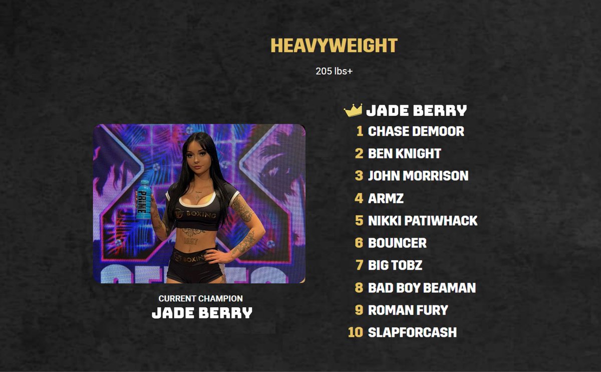 jadexberry's tweet image. What can I say.😌💅#letsgochamp @MisfitsBoxing