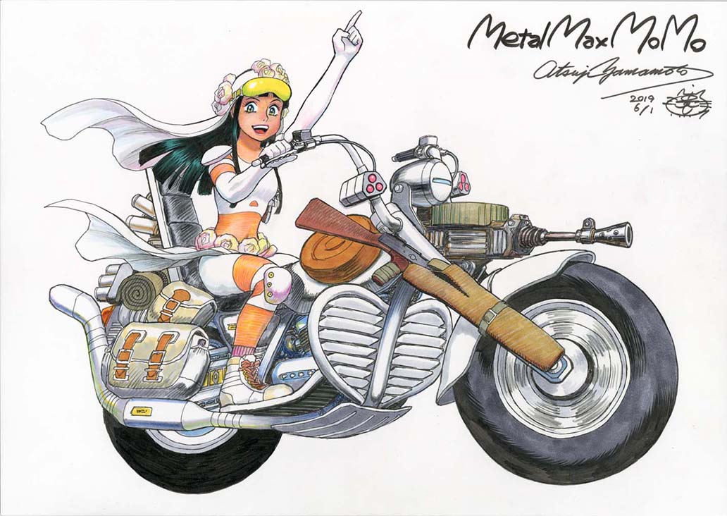 「#見た人も無言でバイクに乗ってるキャラを貼る」|山本貴嗣のイラスト