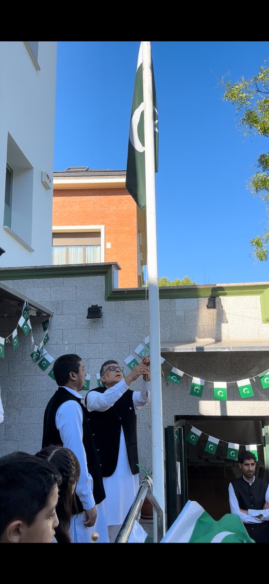 PakinSpain_'s tweet photo. Celebrations of 78th Independence Day of Pakistan at Embassy of Pakistan, Madrid.
@ForeignOfficePk 
@PkPublicDiplo 
#IndependenceDayPakistan 
#IndependenceDay2024 
#PakistanIndependenceDay 
#pakistanzindabad https://t.co/bTv5Lf90Xk