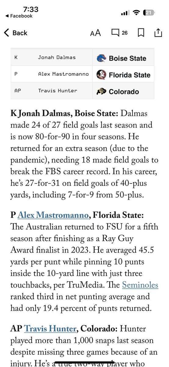 mikevigh's tweet image. Shoutout to @BroncoSportsFB @AshtonJeanty2 and @JonahDalmas35 who made @TheAthletic 2024 preseason All-America teams. @BoiseState is one of a handful of schools with multiple players on this list. #BleedBlue #PowerProgram