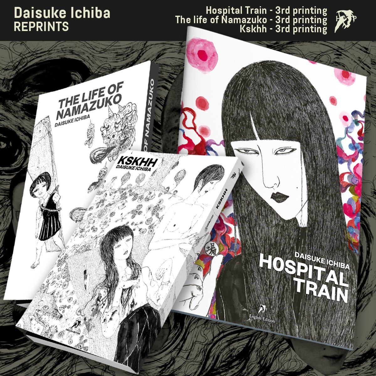 Hollow_Press's tweet photo. New reprinting wave with the mangas by Daisuke Ichiba @badajapan

Now, all available on our webshop: 
https://t.co/knxVcTXZDU https://t.co/EKGvulmsgg
