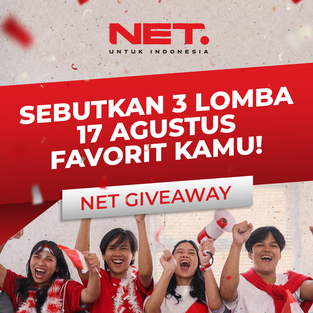 mdtvindonesia's tweet photo. 🎁 NET. GIVEAWAY TIME 🎁

Ikuti langkah-langkah berikut untuk kesempatan
menang:
1️⃣ Follow X @netmediatama
2️⃣ Retweet & like postingan ini
3️⃣ Jawab pertanyaan di poster dan pakai tagar
#NETuntukIndonesia
4️⃣ Tidak private account

3 pemenang acak akan mendapatkan NET. Official
Merchandise

Periode hingga 19 Agustus 2024. Semangat! 💪