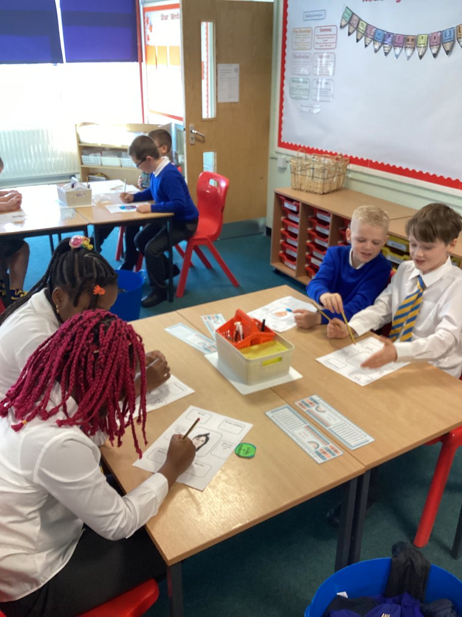 SMOS_P5_MissD's tweet photo. A great start to Primary 5. We learnt a little bit about each other during maths time. We made an ‘All About Me’ sheet for our friends to answer. The answers to the sums told them things about us! 📝❤️@ @SMOSPrimary https://t.co/bqi8xreX0f