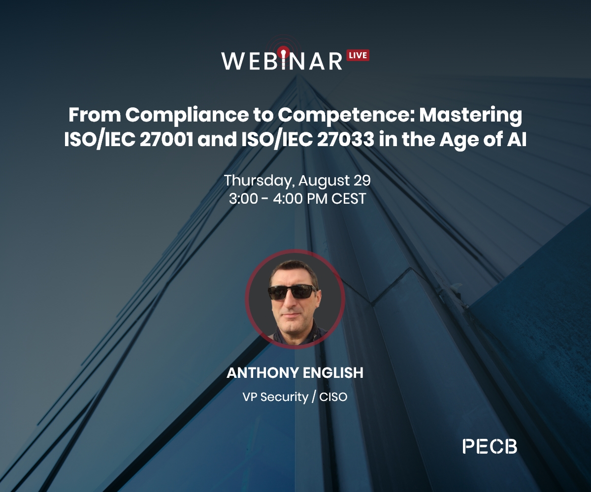 Registration for our upcoming webinar is open! bit.ly/3k6sjjj

Please be informed that the eligibility criteria to obtain the attestation of webinar completion is attending at least 60% of the live webinar session. 

#Pecb #Webinar #Iso #Security #Session #Learning