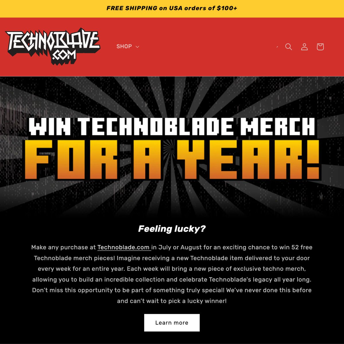 Givingtons's tweet image. The "𝘛𝘦𝘤𝘩𝘯𝘰𝘣𝘭𝘢𝘥𝘦 𝘯𝘦𝘷𝘦𝘳 𝘥𝘪𝘦𝘴..." merch store is back up and running, thanks to our brand ops team, who helped source and facilitate the latest merch drop for YouTube gamer brand @Technothepig.

➡️ Check out the swag here and at technoblade.com 🐷 🎮