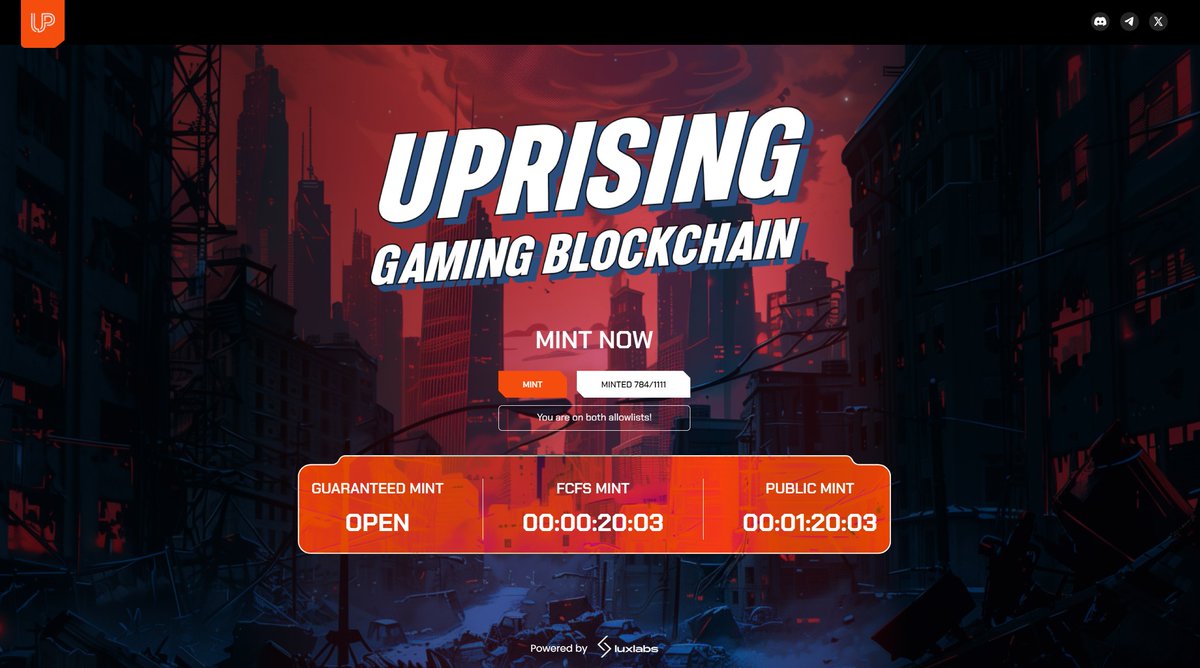 andrelqco's tweet image. 784 in 40 minutes - about to be SOLD OUT within the next hour.

I&apos;m talking about the NFT mint we built with @Uprising_L2 .

The first native yield gaming blockchain. Think Blast, but better.

The hype is unreal.

Have to congratulate the great team at @InfernoLabs_ &amp;amp; our guys at…