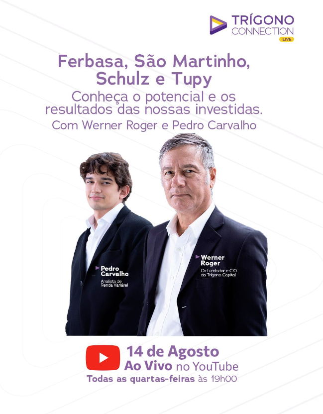 Não perca a live de hoje! 📺

Werner Roger, nosso CIO, e Pedro Carvalho, analista de renda variável, vão explorar os resultados de Ferbasa, São Martinho, Schulz e Tupy.

youtube.com/watch?v=0-1z3N…