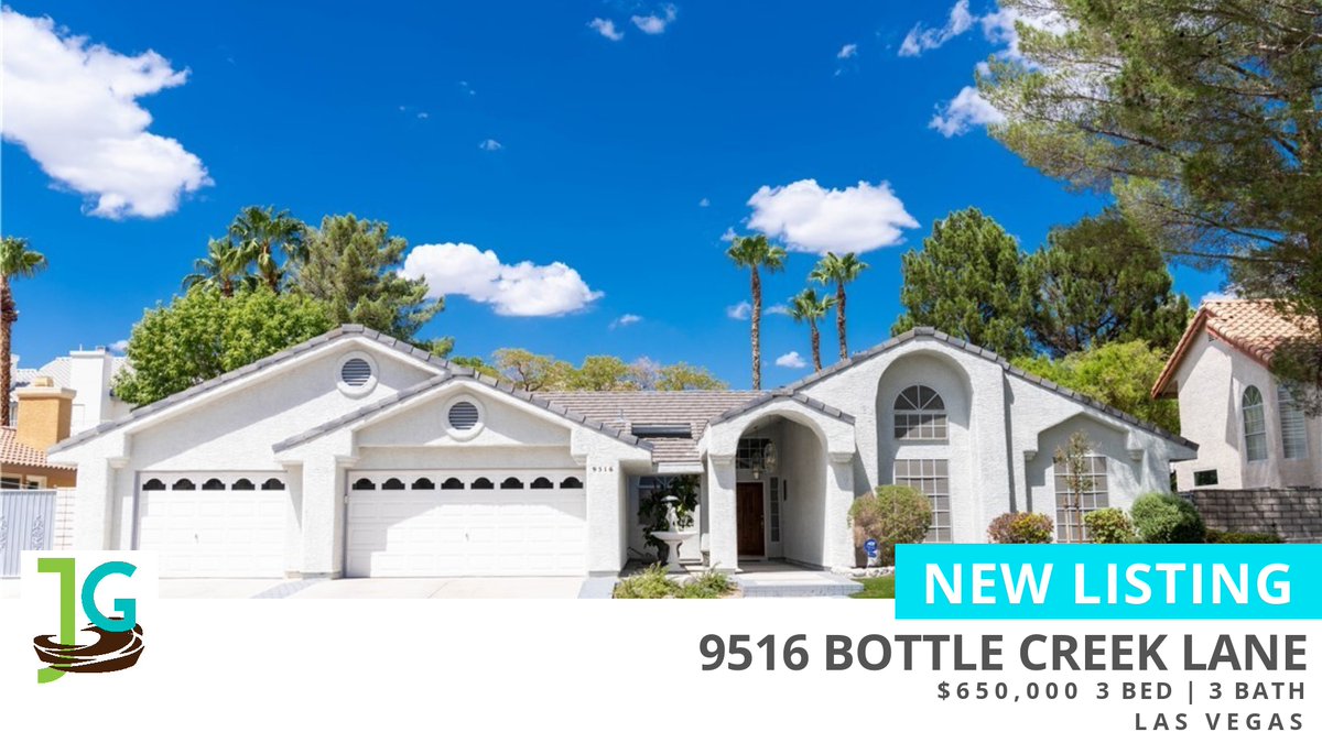 📍 New Listing 📍 Take a look at this fantastic new property that just hit the market in The Lakes! 3BR / 2.5 BA / 3 Car Garage / Single Story! Reach out here or at (702) 569-9353 for more information

License# BS.143354 homeforsale.at/9516_BOTTLE_CR…