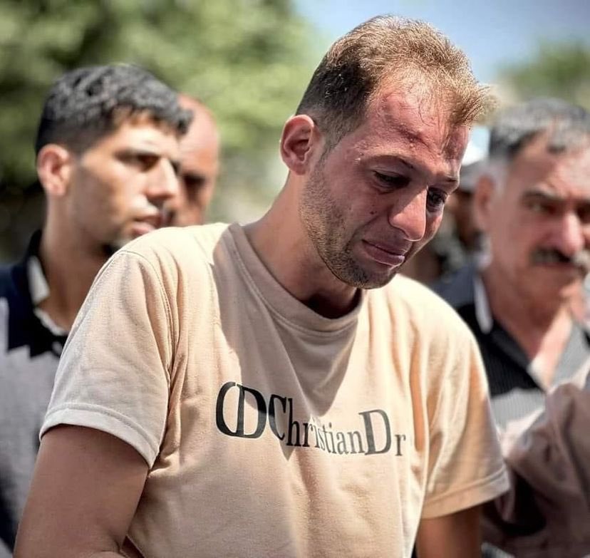 elghazi1995's tweet photo. This broke me. A father went to pick up birth certificates for his newborn twins only for yet another merciless Israeli airstrike to kill those twins, his wife and wife’s mother before he returned. Repeatedly wiping out innocent families and defenceless babies and children is the hallmark of genocidal and oppressive forces.