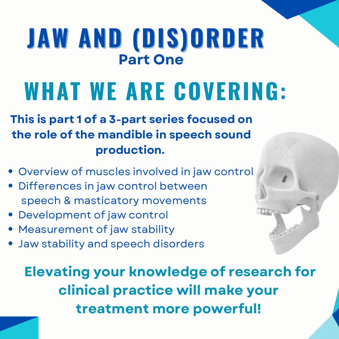 I heard a comment "These are things i wish they taught me in my University program" - super clinically valuable series of webinars- DONT MISS drmoorespeech.com/offers/b3NLCuCu