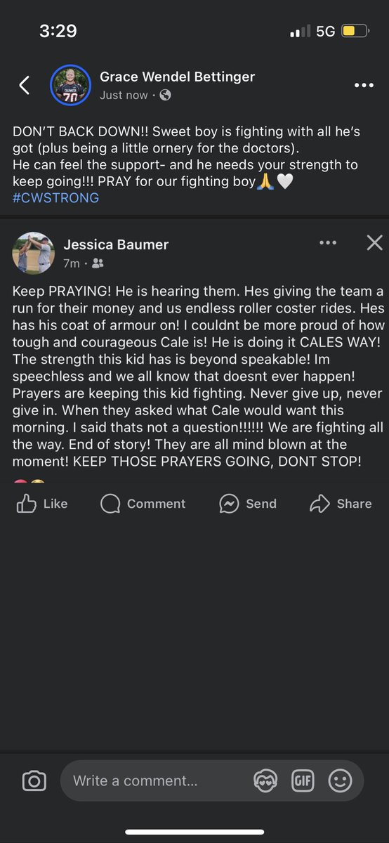 gracewendel99's tweet photo. DONโT BACK DOWN!! Sweet boy is fighting with all heโs got (plus being a little ornery for the doctors).
He can feel the support- and he needs your strength to keep going!!! PRAY for our fighting boy๐๐ค
#CWSTRONG https://t.co/FiZDDnPMrp