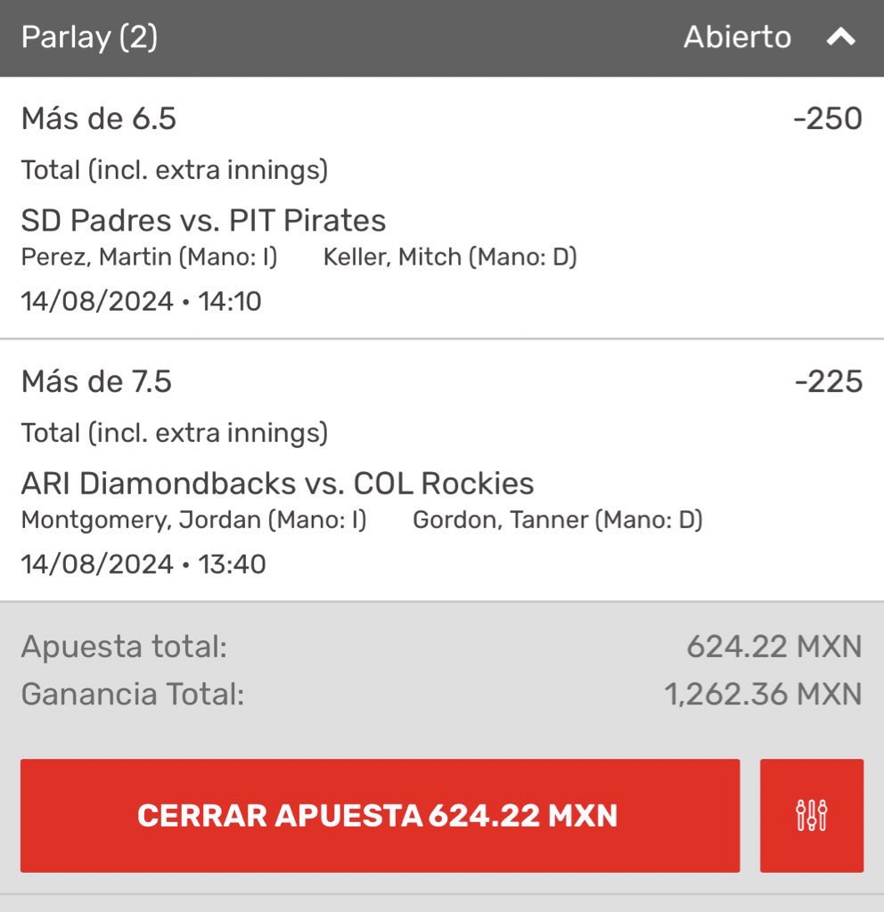 Tigerpicks33's tweet image. 🚨🚨🚨RETO🪜 con @jjbetsplay 🚨🚨🚨

PASO 2 ⚾️💥

Revienten esos 🔄 y ❤️ en señal de apoyo y buena vibra bandita 🙌🏽✨🍀💵

A ganar con toda la buena vibra 🙌🏽✨💵🍀