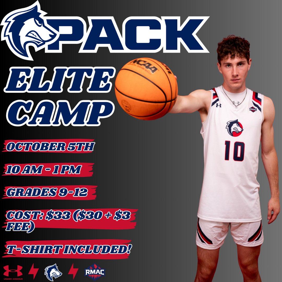 🚨 HIGH SCHOOL RECRUITS 🚨

Showcase your talent among the best competition around the region and in front of CSU Pueblo Coaching Staff and Players! 

Visit packmensbasketballcamps.com/elite-camps.cfm to sign up TODAY! 

#DevelopingChampions