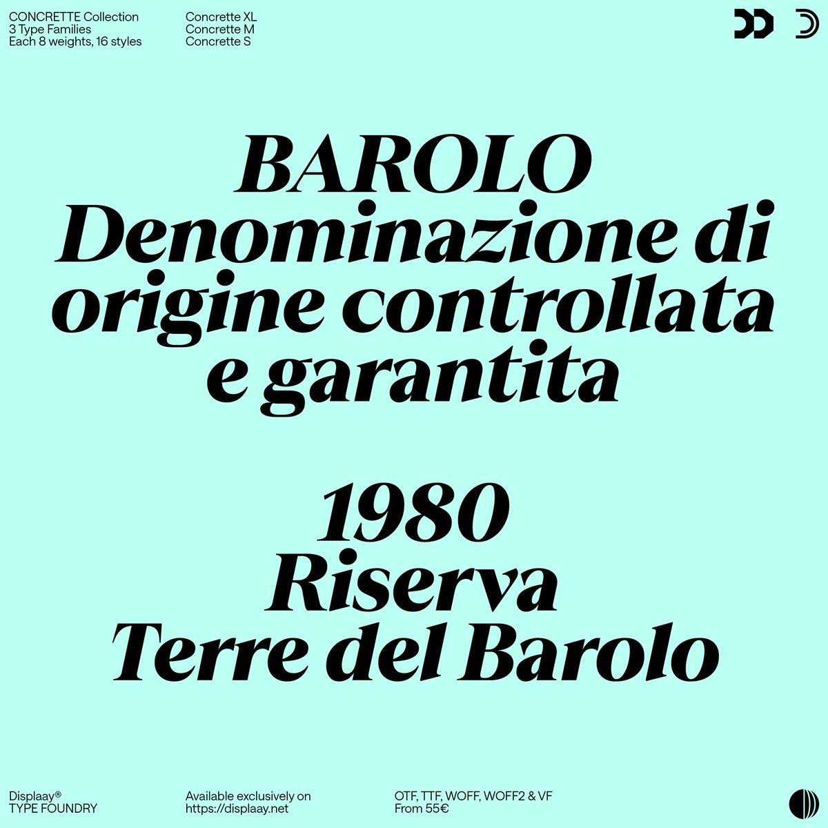 xyz_displaay's tweet photo. Concrette: Just like fine wine, our typeface is crafted to age gracefully, adding depth and character to any design.
#displaay #typeface #concrette #type #best #font #type #typography #typographic #graphic #design #graphicdesign #new #serif #variable https://t.co/27N79ypsHw