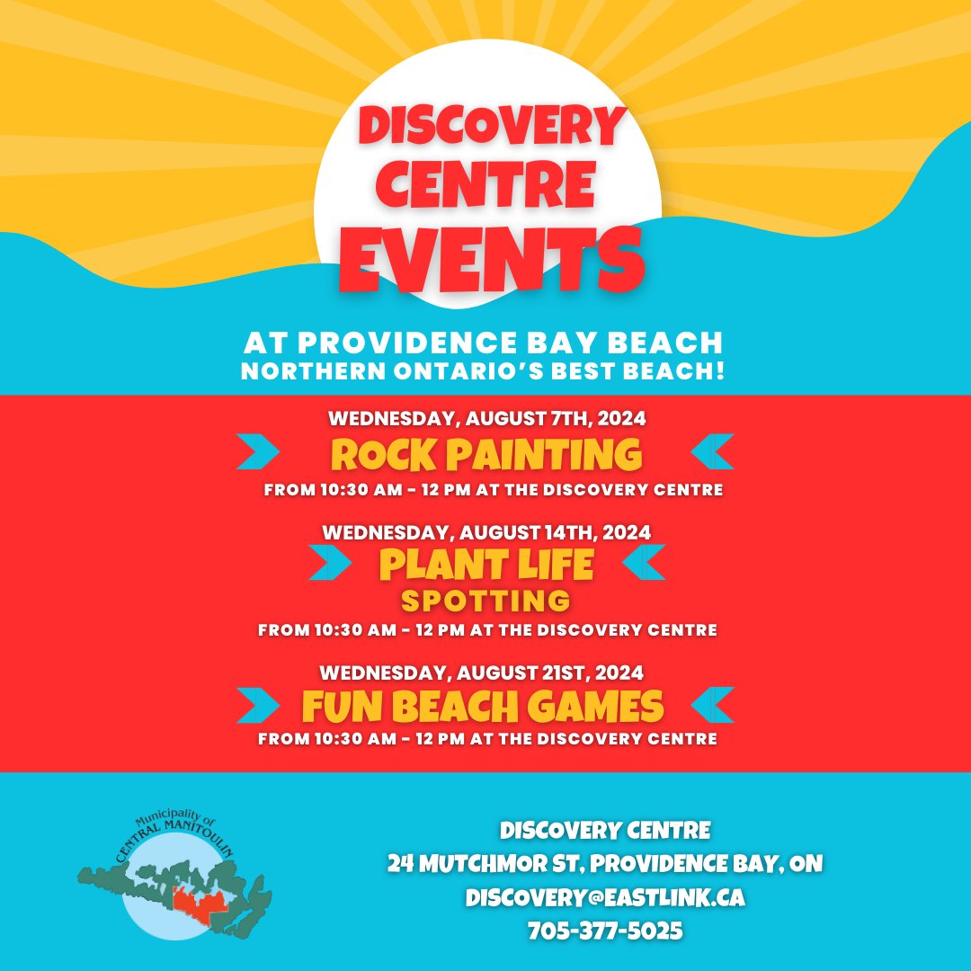 PbDiscoveryCtr's tweet photo. Fun beach games August 21st, 2024 at Providence Bay Beach! 100:30 am to 12 pm https://t.co/XwNeaKWH4J