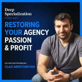 LogicInbound's tweet image. "The commitment to specialization gives clarity and perspective, leading to higher conversion rates and client trust." – Vlad Mkrtumyan, CEO of Restoration Inbound
Catch The Deep Specialization Podcast🔗Listen here: bit.ly/3M7ultU🔗
#NicheMarketing #AgencyGrowth