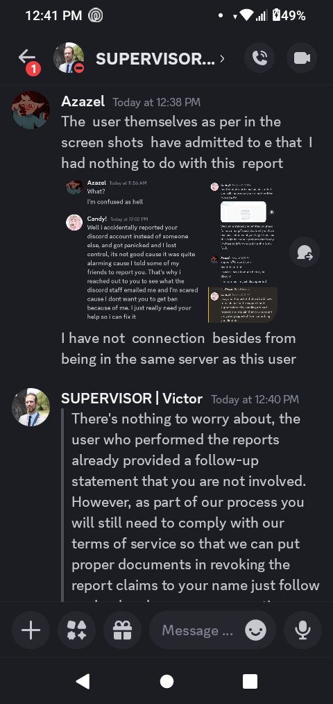 Azazelurgod's tweet photo. @discord_support Greetings  I need help I was falsely reported now my    account   has been  wrongfully either suspended for no reason  or   banned over something I never did https://t.co/plNt4R8Z0U