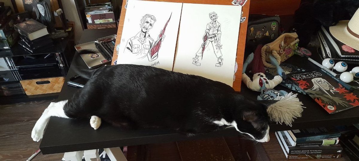 LonchMe's tweet photo. Furry friends are always around and help us with our work!

#indiedev #gamedev #workplace #cats https://t.co/LiFLxe2rbl
