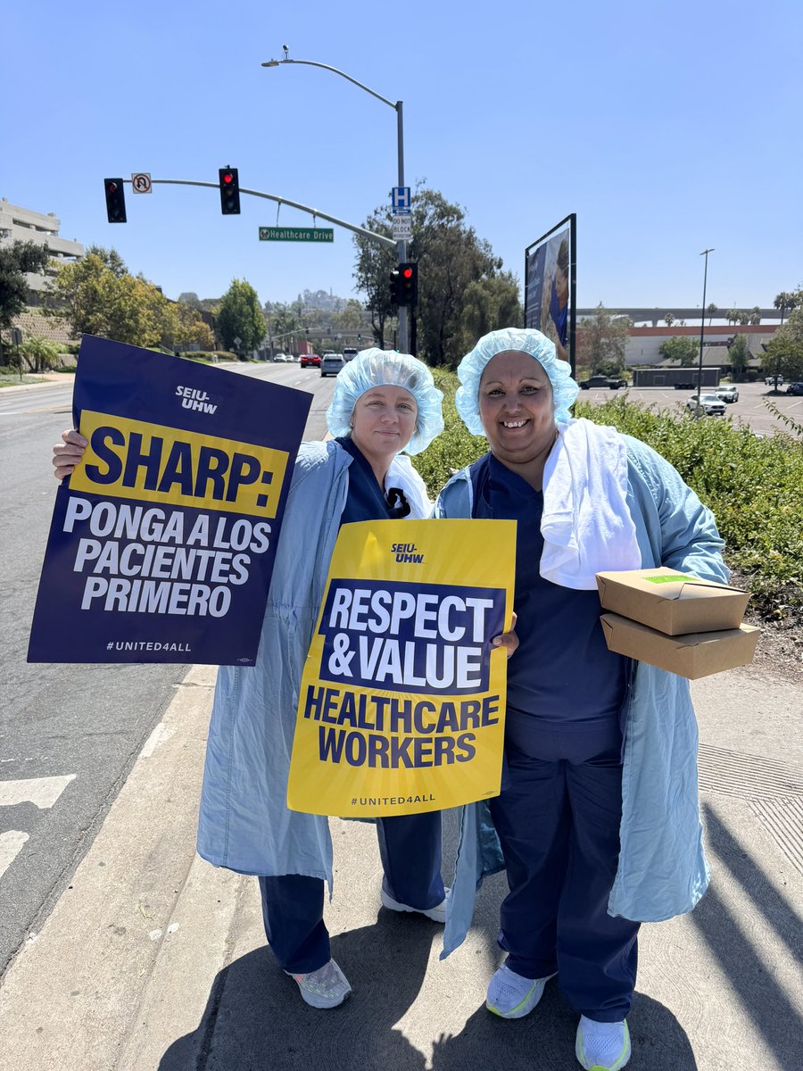 SDLaborCouncil's tweet photo. Rather than solving the staffing crisis, @sharphealthcare is more concerned with shutting down caregivers who voice concerns about patient safety and worker burnout. Join us on the picket line in the coming days to support our healthcare workers! 🩺
#United4All #OneSharpOneUnion https://t.co/Aej3f0A2B5