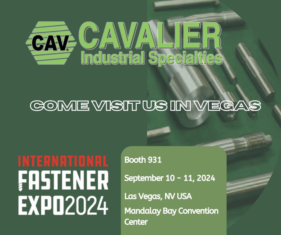 Go_CAV's tweet photo. Will you be at #IFE2024 in Las Vegas? Come visit us at The Mandalay Bay Convention Center for the @FastenerShow at Booth 931!! https://t.co/jLHQjQmbhA