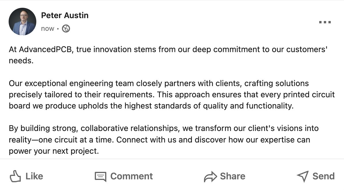 AdvancedPCB tweet media