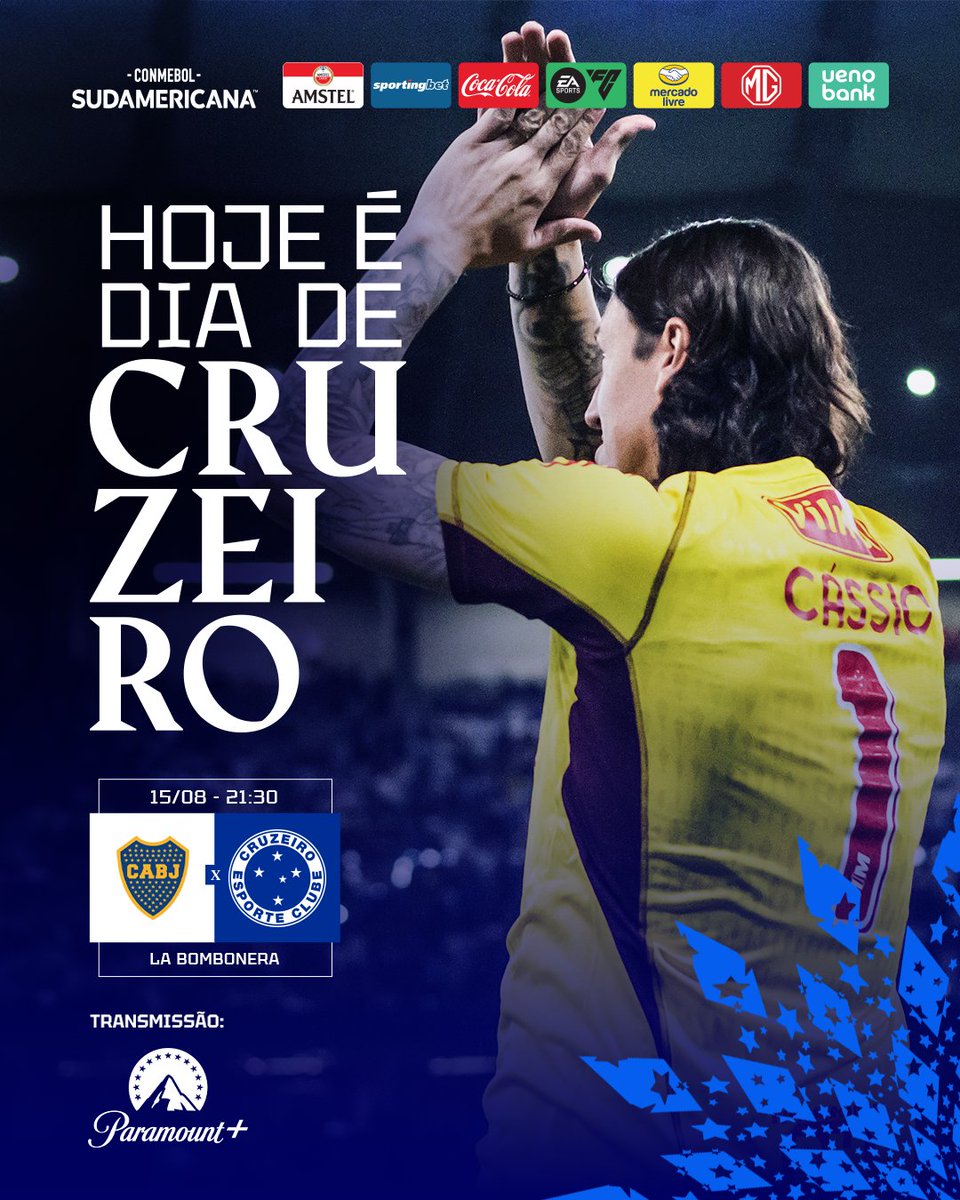 Cruzeiro's tweet photo. 🦊 HOJE TEM CRUZEIROOOOOOO!
Vamos com força total pro primeiro confronto das oitavas da Sula!

#CABJxCRU #LaBestiaNegra https://t.co/YFGD7ClJVZ