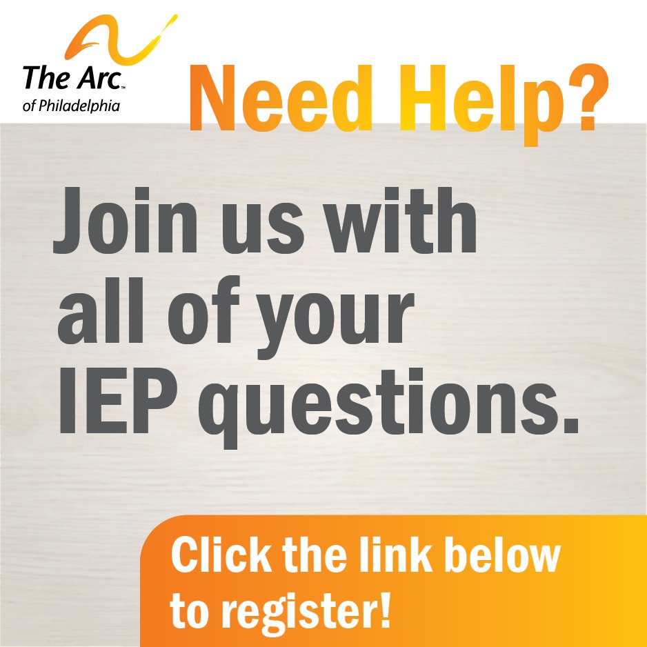 ArcPhilly's tweet photo. Join us tomorrow (August 15th) from 7:00pm-8:00pm for an IEP session with MIchele Leahy  from Leahy Life Plan/Disability Life Planning. Register at the link below!
https://t.co/d25wyrYESm https://t.co/1V3bpQWJS7
