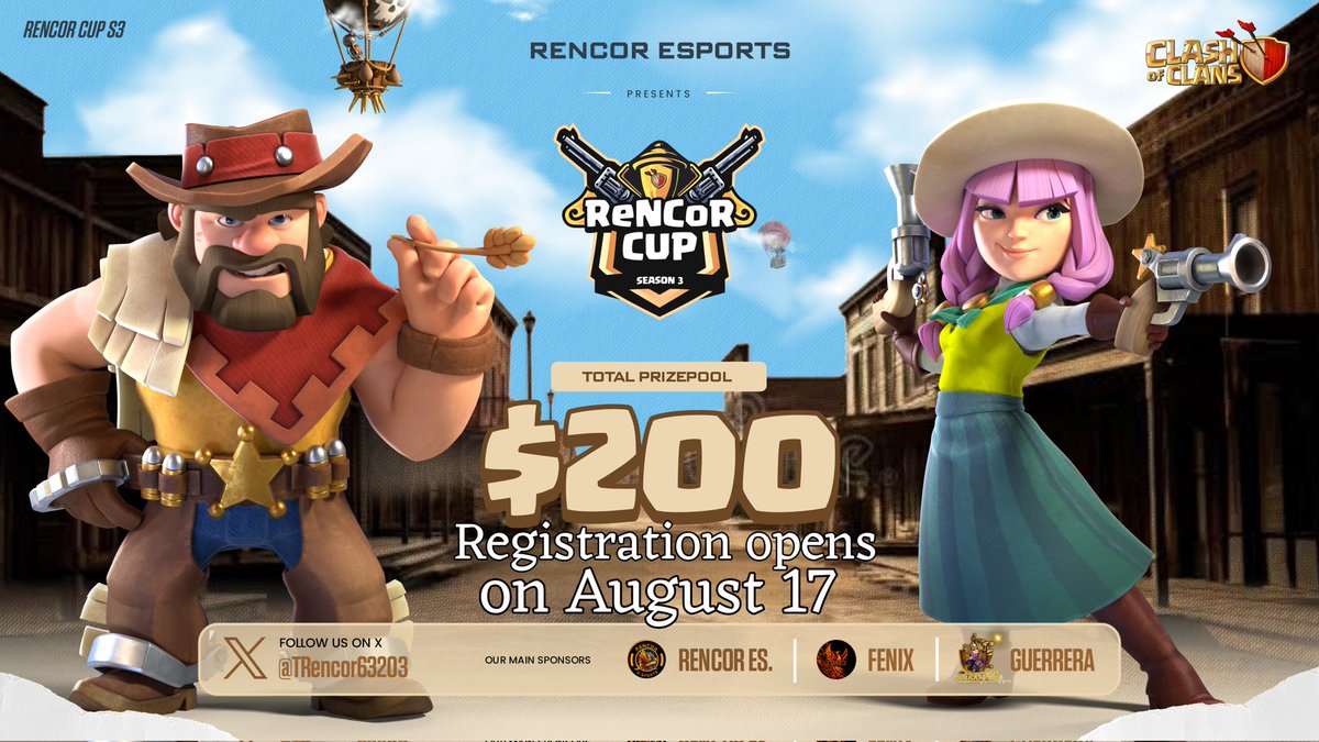 Guerrera 🔥⚔️ReNCoR-family ⭐️ (@guerrera_rncr) on Twitter photo Three days?
Yes! 3 days just to open registrations for this new tournament that brings us the ReNcOR family!
Enter 👇 and don't miss it!
discord.com/invite/cyfeEX9s
@Mel19_lopez <a href="/mad_max27_/">mad_max27_</a> <a href="/DRAGONSITO_RCNR/">》DRAGONSITO 《</a> <a href="/TRencor63203/">TeAm ReNcOR</a> <a href="/Lipe_COC/">Lipe</a> Three days?
Yes! 3 days just to open registrations for this new tournament that brings us the ReNcOR family!
Enter 👇 and don't miss it!
discord.com/invite/cyfeEX9s
@Mel19_lopez <a href="/mad_max27_/">mad_max27_</a> <a href="/DRAGONSITO_RCNR/">》DRAGONSITO 《</a> <a href="/TRencor63203/">TeAm ReNcOR</a> <a href="/Lipe_COC/">Lipe</a>