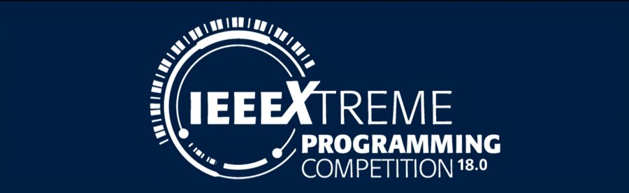 ✨ نداء إلى عشاق البرمجة ✨

التسجيل لتحدي #IEEEXTREME18
مفتوح الآن! 

انضموا إلينا في تحدي عالمي للبرمجة! و استعدوا  لـ24 ساعة متواصلة لكتابة حلول أكواد للمسائل المطروحة 👩‍💻👨🏻‍💻

متى ستقام؟🗓️
المسابقة ستقام بتاريخ 26 أكتوبر ، لذا جهزوا فرقكم واستعدوا 🦾

#IEEEXtremeSA