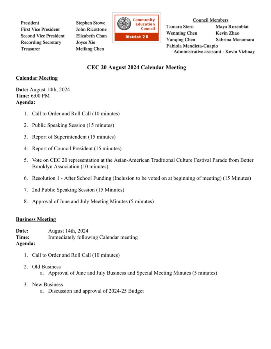 Community Education Council 20 tweet media