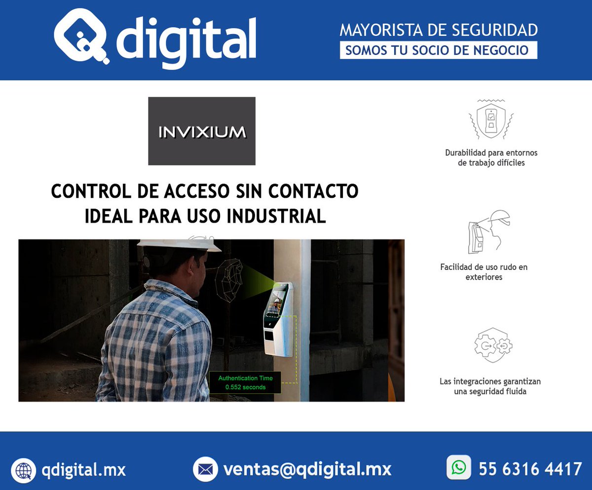 QdigitalMX's tweet photo. TITAN se completa con una construcción robusta, un diseño moderno y suficiente potencia 

Más información acércate a nosotros

#multimodal #multifactorial

#multiuso #biometricos #controldeacceso #seguridadelectronica #qdigital https://t.co/tVcZdEyLYJ