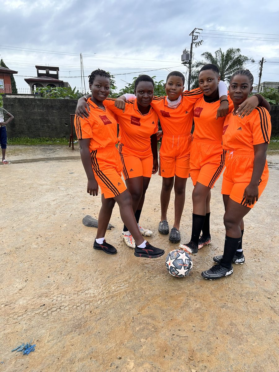 WfacCmr's tweet photo. The raining 🌧️/flooding days R back &amp; we’R out playing football bc we love to play but the weather/effects of climate change is making it difficult. Reason as we play, we ask gov/polluters to show some care &amp; compassion to the environment. We want 2 go out &amp; play in a clean env https://t.co/a5eJtrK61C