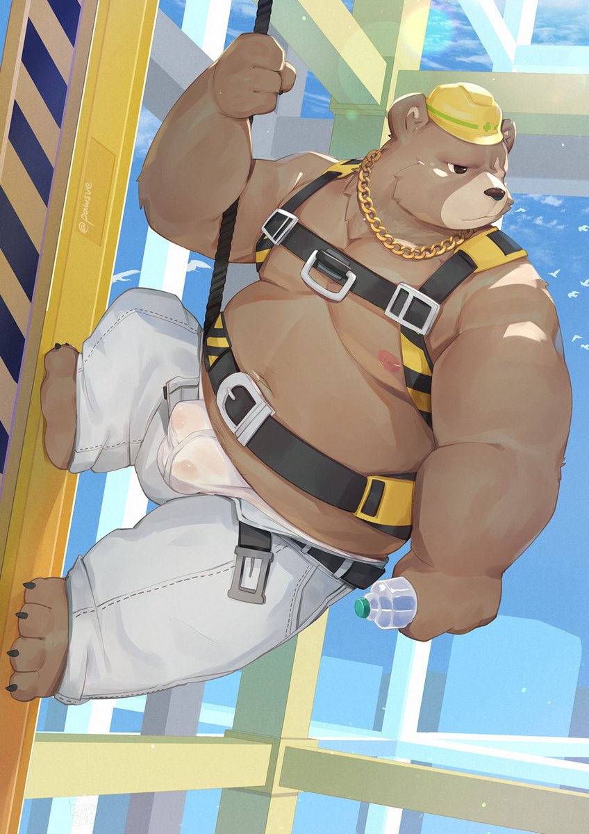 pawsve's tweet photo. [Zenless Zone Zero] Ben Bigger 

A financial &amp; asset management director at Belobog Heavy Industries! Don't be fooled, even tho he's a math nerd, he definitely a good fighter!!🐻 https://t.co/AN9aKQQjrc