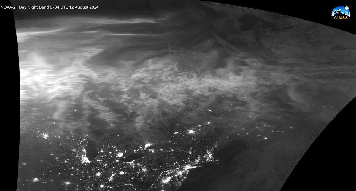 In case you missed it:  Aurora was widespread on Monday morning, and NOAA-21 (NOAA-20) captured it!
cimss.ssec.wisc.edu/satellite-blog…