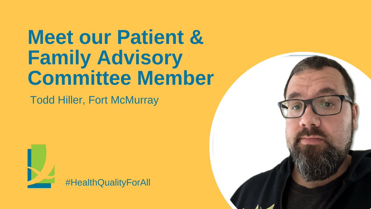 “I believe healthcare is one of the most prominent issues facing Albertans today …, I am passionate about being part of the solution.”

👉Meet Todd Hiller, member of our Patient and Family Advisory Committee:  hqca.ca/about-us/who-w…

#ABHealth #HQCA #PatientExperience