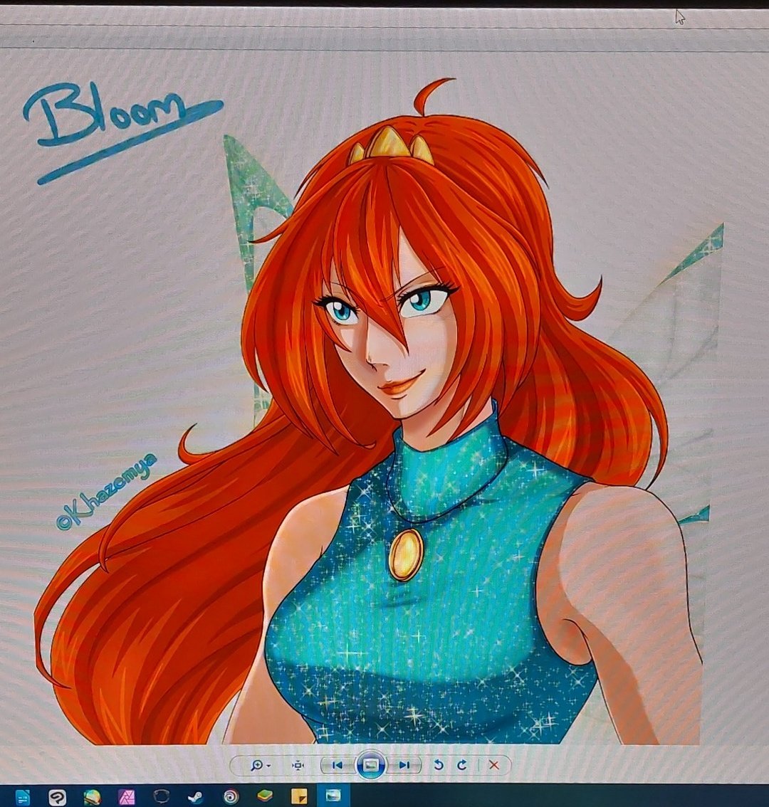 Well, I wanted to post my new drawing of Bloom (#winxclub) in my style, but X modifies it, and details become very ugly... 😫 so I can only share a screenshot.
For better quality, check my dA or Cara profile. :) Hope you like it!
Bloom of Winx Club © Iginio Straffi - 2004/2019