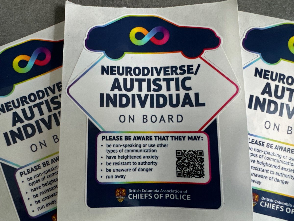 Saanich Police are proud to take part in the Decal Project initiative!
The Decal Project aims to improve interactions between police officers and neurodiverse/autistic individuals by using decals to signal the presence of such individuals.
When displayed on houses or vehicles the