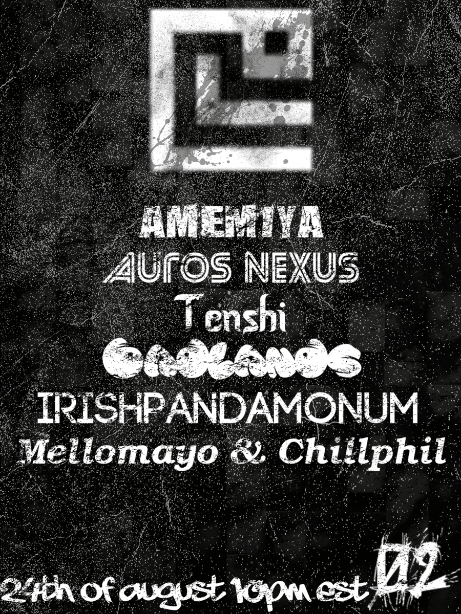 GLYPH OPENS ONCE AGAIN
24th Of August 10pm EST

10pm: <a href="/Amemiya8VRC/">Ame</a> 
11pm: <a href="/AurosVR/">Auros</a> 
12am: <a href="/McDerpson21/">McTenshi</a> 
1am: <a href="/Badlands69/">Badlands</a> 
2am: <a href="/irishpandamonum/">IrishPanic</a> 
3am: <a href="/xChillphil/">xChillphil</a> &amp; <a href="/MelloMayo247/">Mayo</a> 

Open Decks