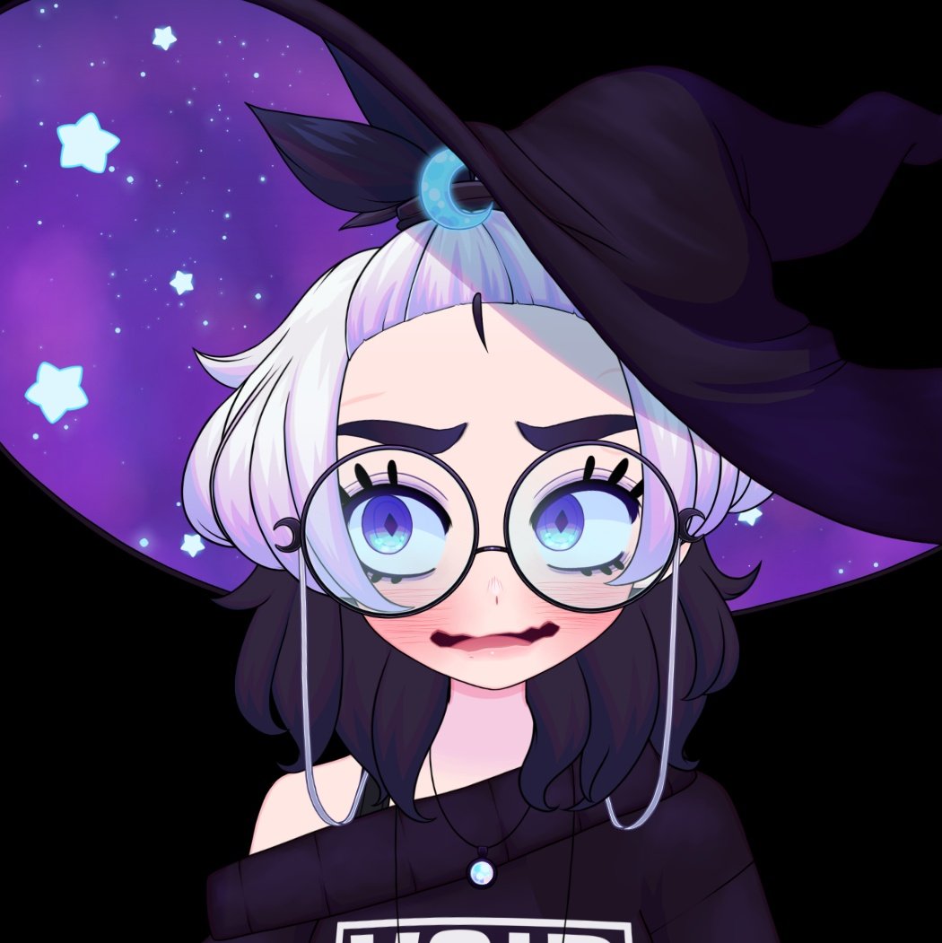 「WAIT, FRICK I FORGOT THAT CRIME SCENE CL」|Alphena 🌌 Void Witch VTuberのイラスト